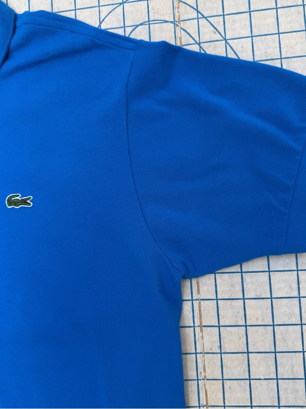 Lacoste Men’s Royal Blue Cotton Pique Polo Alligator Patch Shirt Top Large - Picture 4 of 13